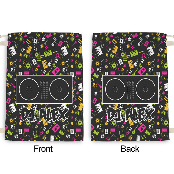 DJ Music Master Large Laundry Bag - Front & Back View