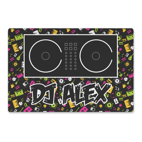 Custom DJ Music Master Large Rectangle Car Magnet (Personalized)