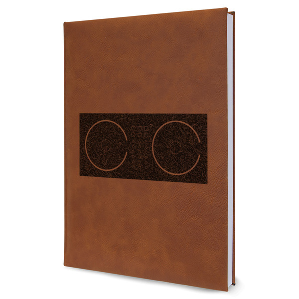 Custom DJ Music Master Leather Sketchbook - Large - Double Sided (Personalized)