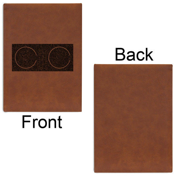 DJ Music Master Leatherette Journal - Large - Single Sided - Front & Back View