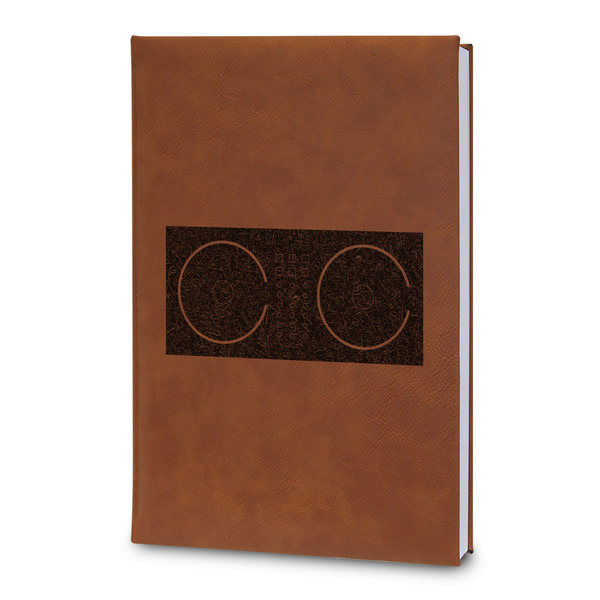 Custom DJ Music Master Leatherette Journal - Large - Double Sided (Personalized)