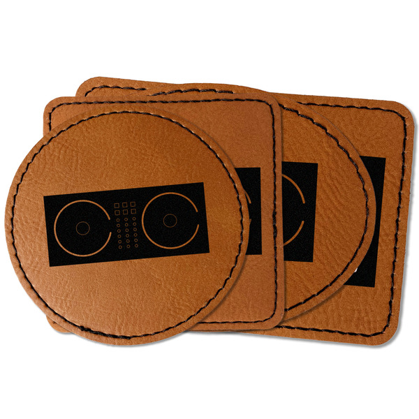 Custom DJ Music Master Faux Leather Iron On Patch