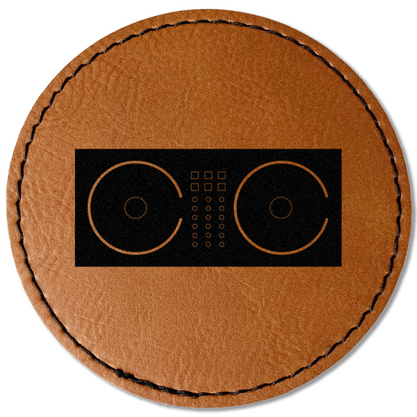 Music DJ Master Leatherette Patches - Round