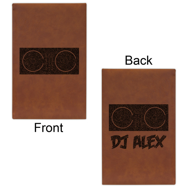 DJ Music Master Leatherette Sketchbooks - Small - Double Sided - Front & Back View
