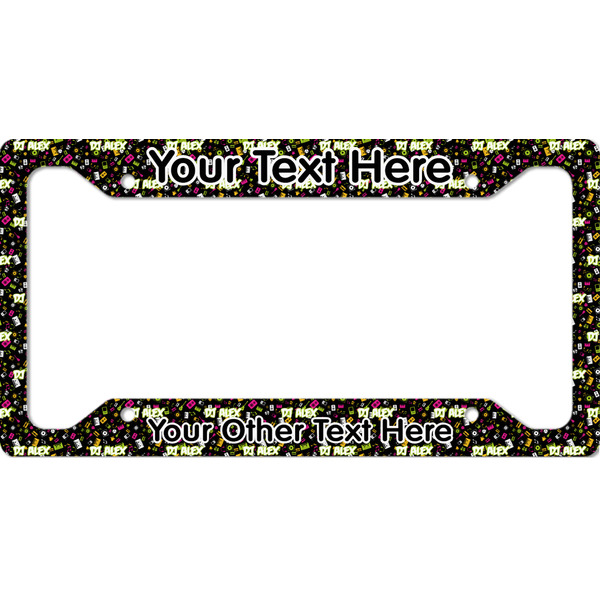 Custom Music DJ Master License Plate Frame (Personalized)