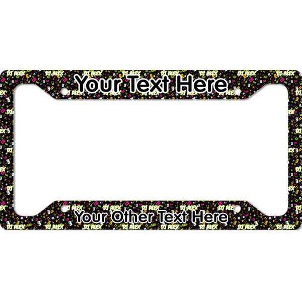 Custom Music DJ Master License Plate Frame (Personalized)