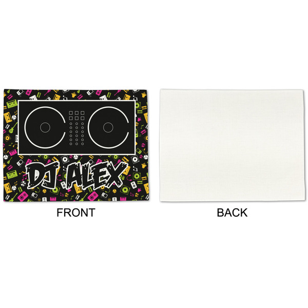 DJ Music Master Linen Placemat - APPROVAL Single (single sided)