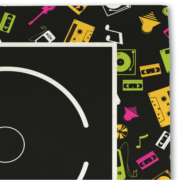 DJ Music Master Linen Placemat - DETAIL