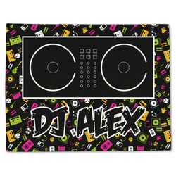DJ Music Master Single-Sided Linen Placemat - Single w/ Name or Text