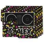 DJ Music Master Linen Placemat w/ Name or Text