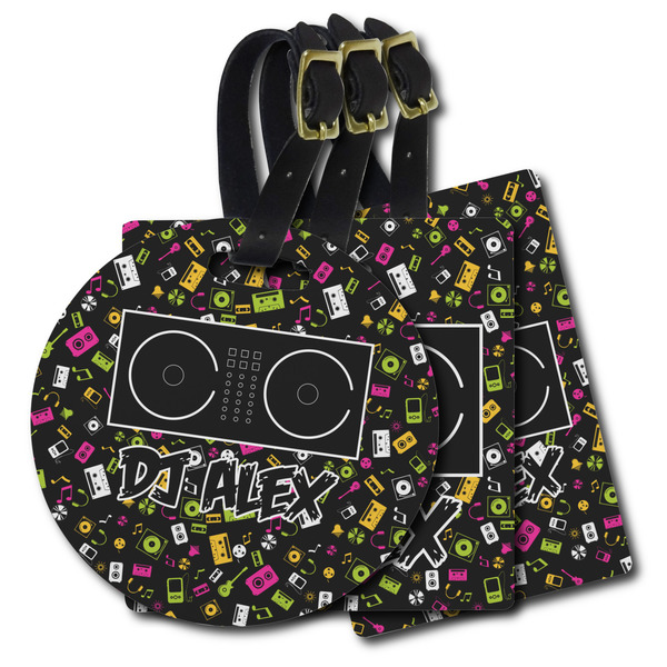 Custom DJ Music Master Plastic Luggage Tag (Personalized)