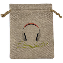 DJ Music Master Burlap Gift Bag