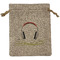 DJ Music Master Burlap Gift Bag