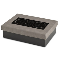 DJ Music Master Gift Boxes w/ Engraved Leather Lid