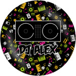 Music DJ Master Melamine Salad Plate - 8" (Personalized)