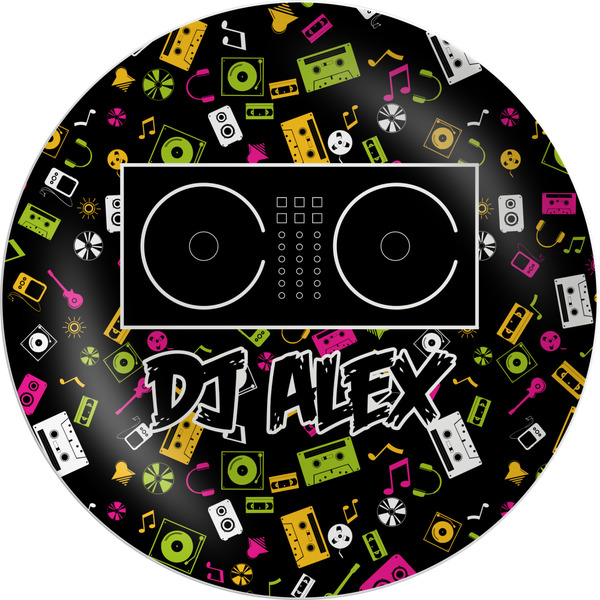 Custom Music DJ Master Melamine Plate (Personalized)