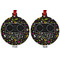 Music DJ Master Metal Ball Ornament - Front and Back