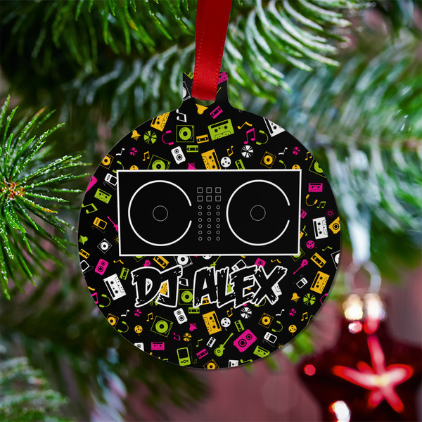 Music DJ Master Metal Ball Ornament - Lifestyle