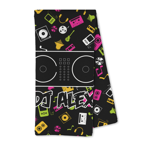 Custom DJ Music Master Kitchen Towel - Microfiber (Personalized)