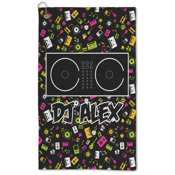Custom DJ Music Master Microfiber Golf Towel - Large (Personalized)