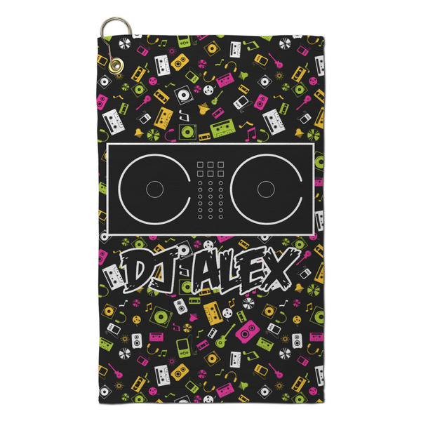 Custom DJ Music Master Microfiber Golf Towel - Small (Personalized)