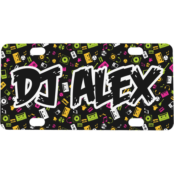 Custom DJ Music Master Mini/Bicycle License Plate (Personalized)