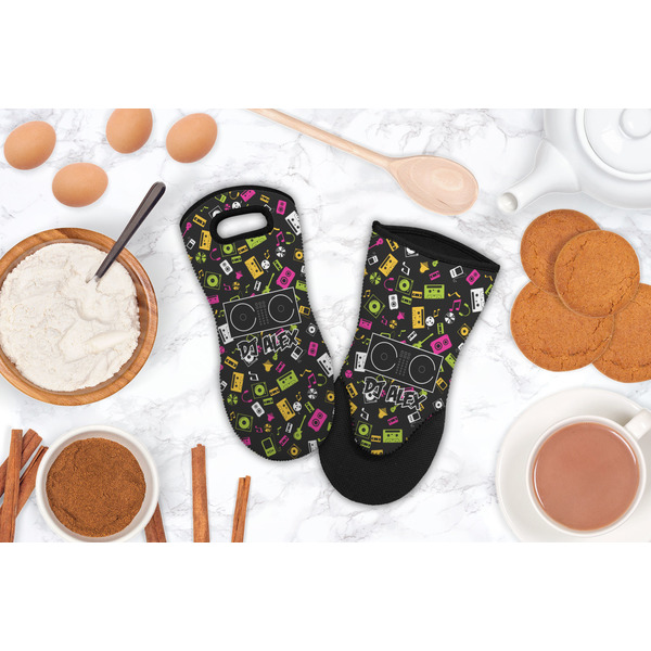 Music DJ Master Neoprene Oven Mitt - Lifestyle Image