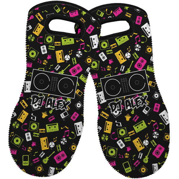 Music DJ Master Neoprene Oven Mitt -Set of 2 - Front