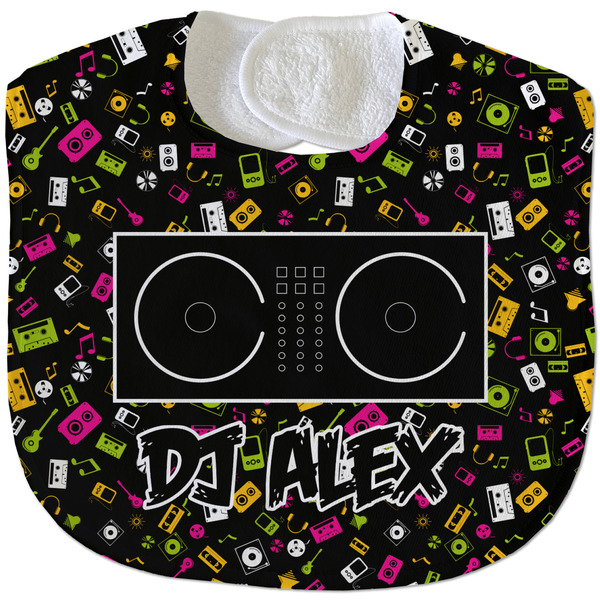 Music DJ Master New Baby Bib - Closed and Folded