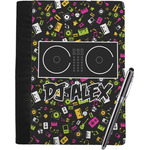 DJ Music Master Notebook Padfolio - Large w/ Name or Text