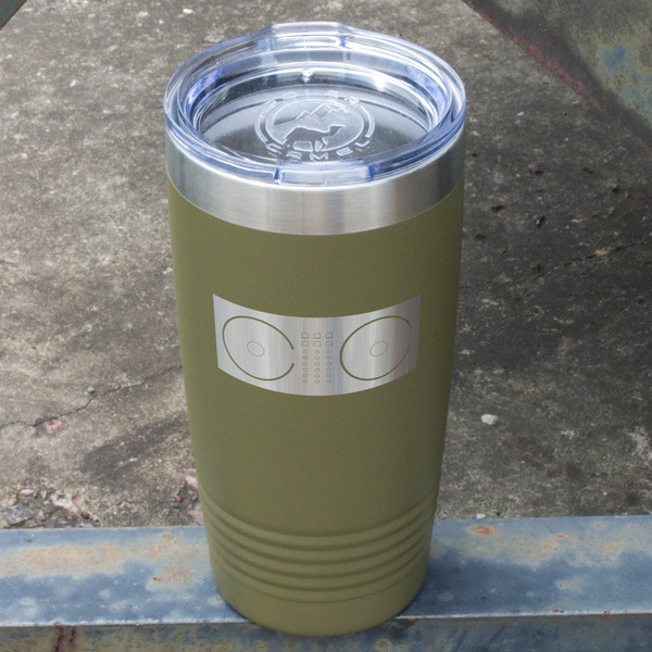 DJ Music Master Olive Polar Camel Tumbler - 20oz - Angled