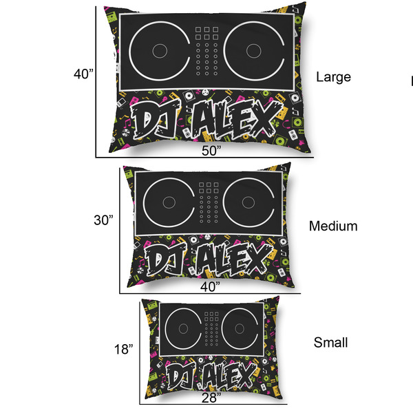 DJ Music Master Outdoor Dog Beds - SIZE CHART