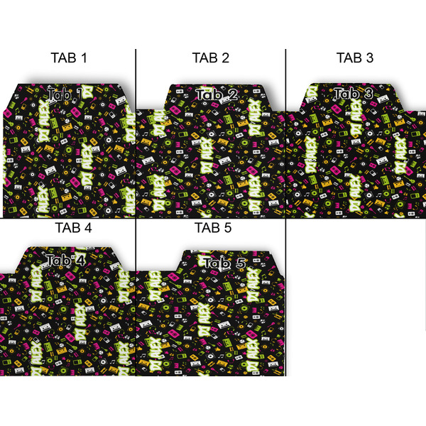 DJ Music Master Page Dividers - Set of 5 - Approval