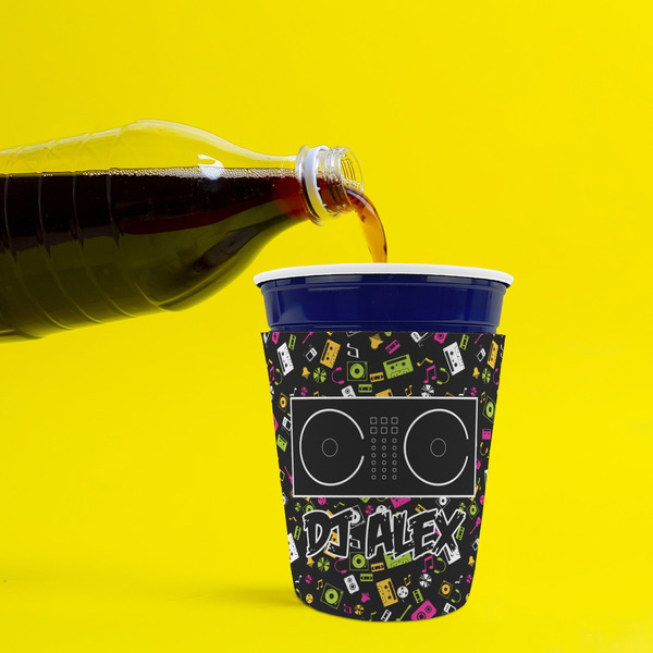 DJ Music Master Party Cup Sleeves - without bottom - Lifestyle