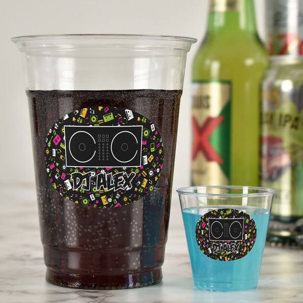 DJ Music Master Party Cups - 16oz - In Context
