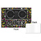 DJ Music Master Disposable Paper Placemat - Front & Back