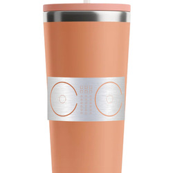 DJ Music Master RTIC Everyday Tumbler with Straw - 28oz - Peach - Single-Sided