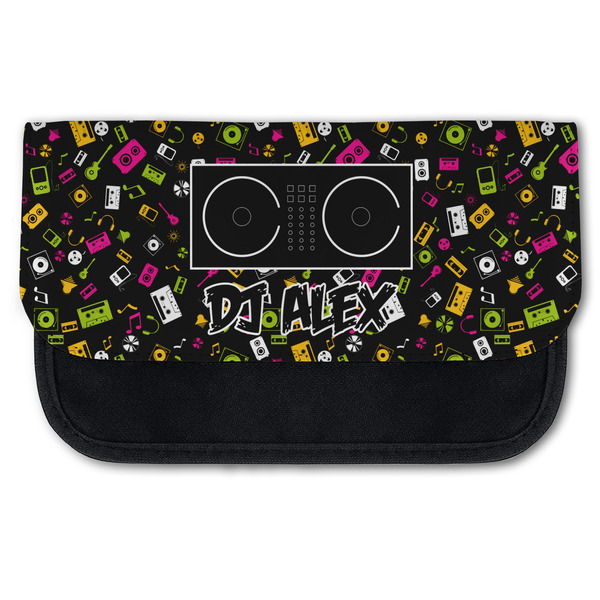 Custom DJ Music Master Canvas Pencil Case w/ Name or Text