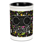 Music DJ Master Ceramic Pencil Holders - Black
