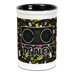 Music DJ Master Ceramic Pencil Holders - Black