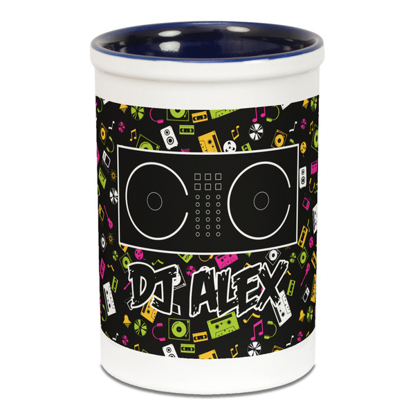 Music DJ Master Pencil Holder - Blue