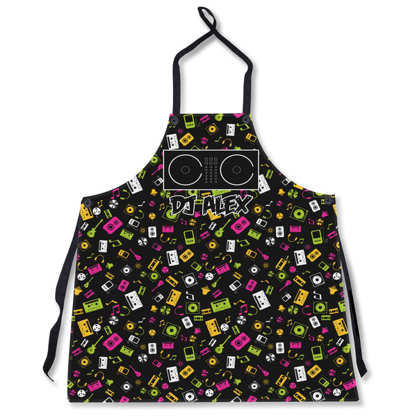 Custom Music DJ Master Apron Without Pockets w/ Name or Text
