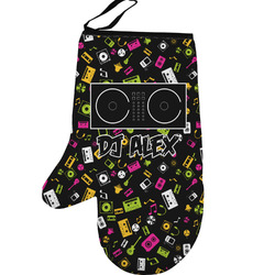 Music DJ Master Left Oven Mitt w/ Name or Text