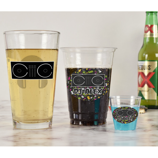 DJ Music Master Pint Glass - Two Content - In Context