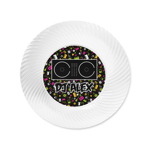 DJ Music Master Plastic Party Appetizer & Dessert Plates - Approval