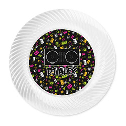DJ Music Master Plastic Party Dinner Plates - 10" (Personalized)