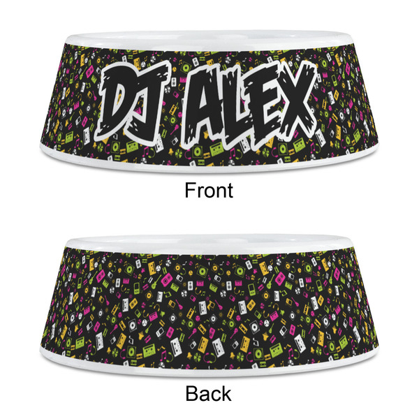 DJ Music Master Plastic Pet Bowls - Medium - APPROVAL