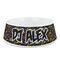 DJ Music Master Plastic Dog Bowl (Personalized)