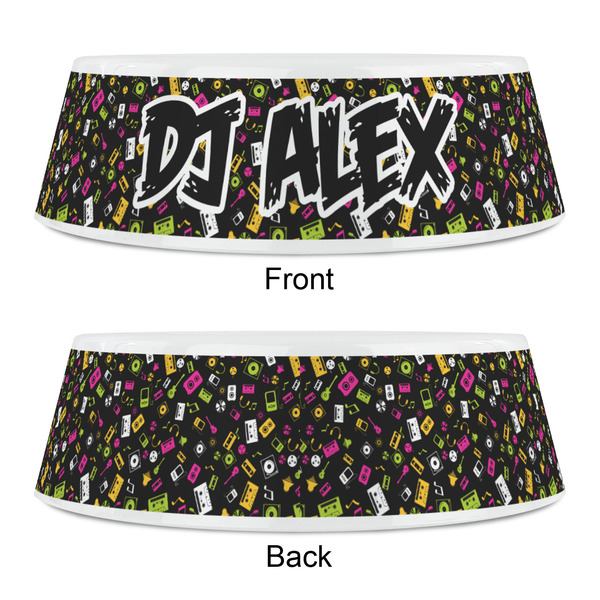 DJ Music Master Plastic Pet Bowls - Small - APPROVAL