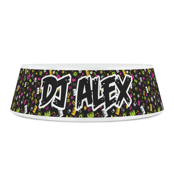 DJ Music Master Plastic Pet Bowls - Small - FRONT